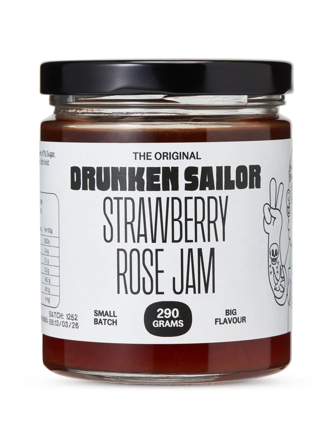Strawberry & Rose Jam 290g